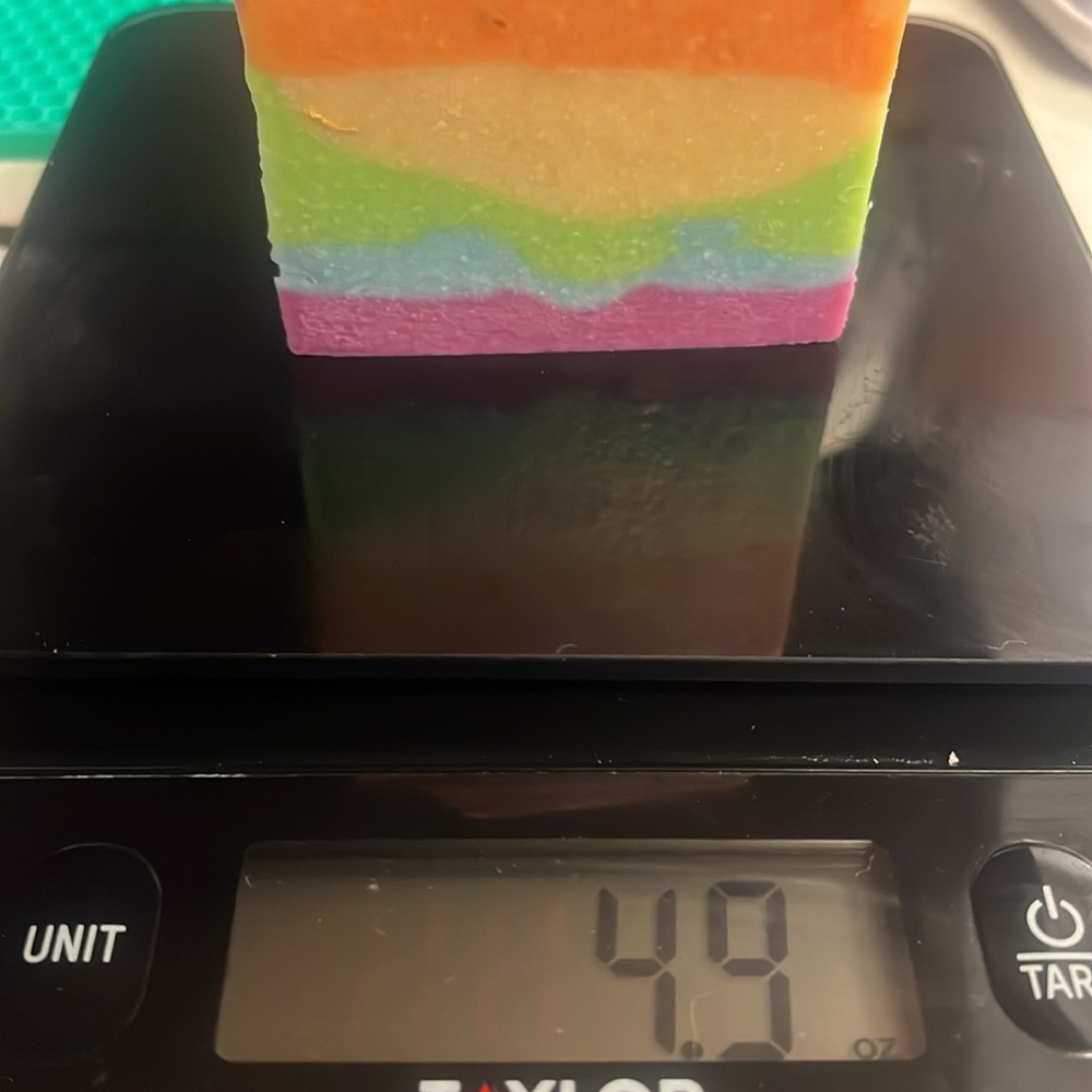 Goat Milk Soap- Strawberry Pride Hand Crafted Bar - Picture 3 of 3